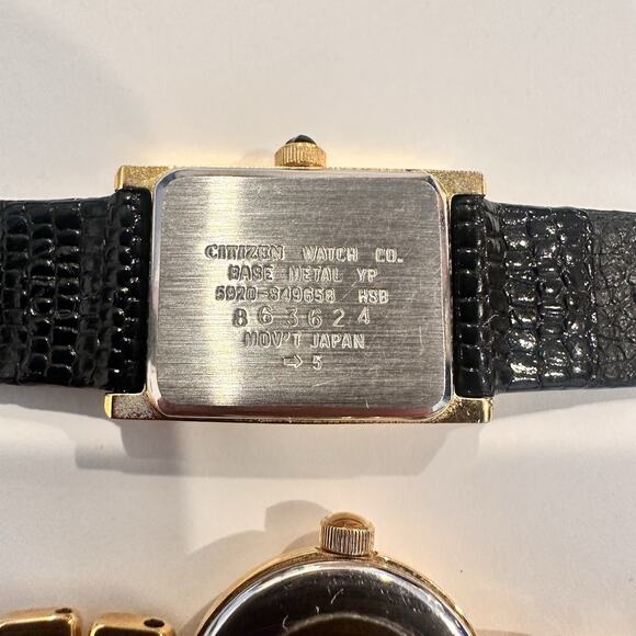 Lot of 2 VTG Citizen Quartz Ladies Watches-Gold Tone*Needs Batteries (Untested) main image 10